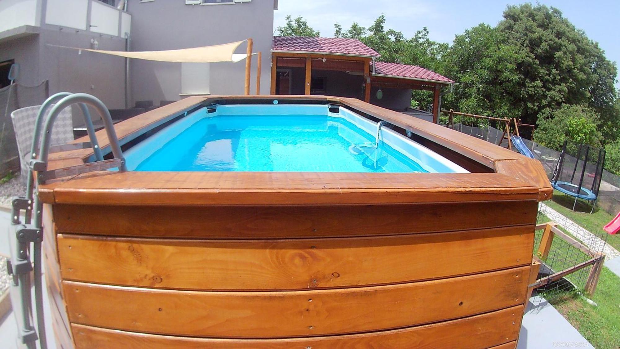 Apartman Goga With Pool And Jacuzzi لابين المظهر الخارجي الصورة